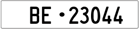 Truck License Plate